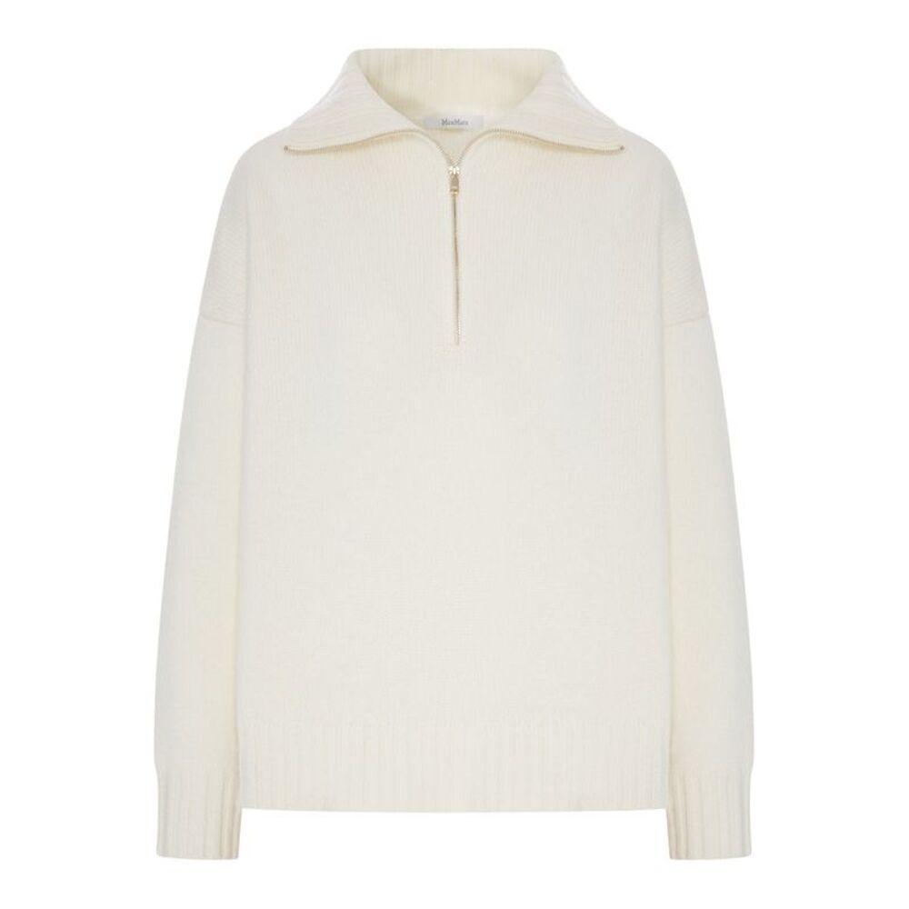 Max Mara Women Oversized Wool Sweater With Wide Collar